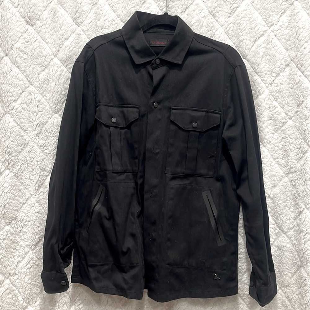 Dr Martens Black Denim Button Down